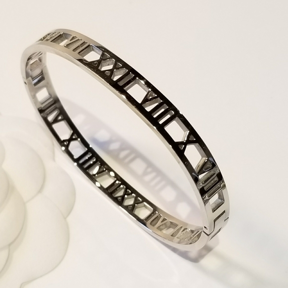 Trendy Stainless Steel Bangle Cuff Bracelet NEW - Picture 6 of 7